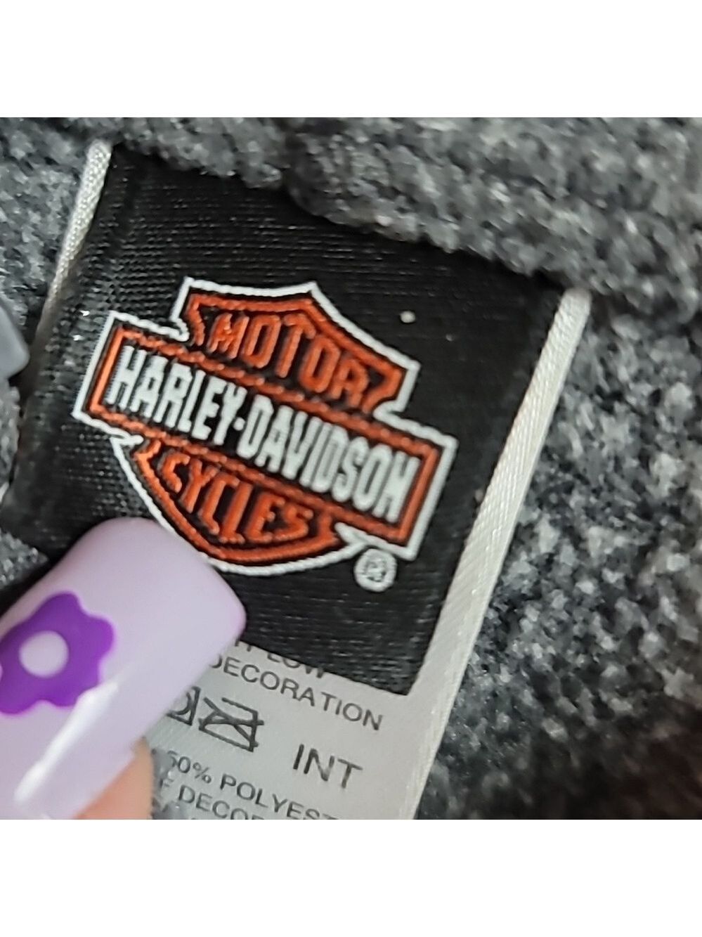 Harley davidson zip up hoodie girl's sz small Colorado - Picture 3 of 6